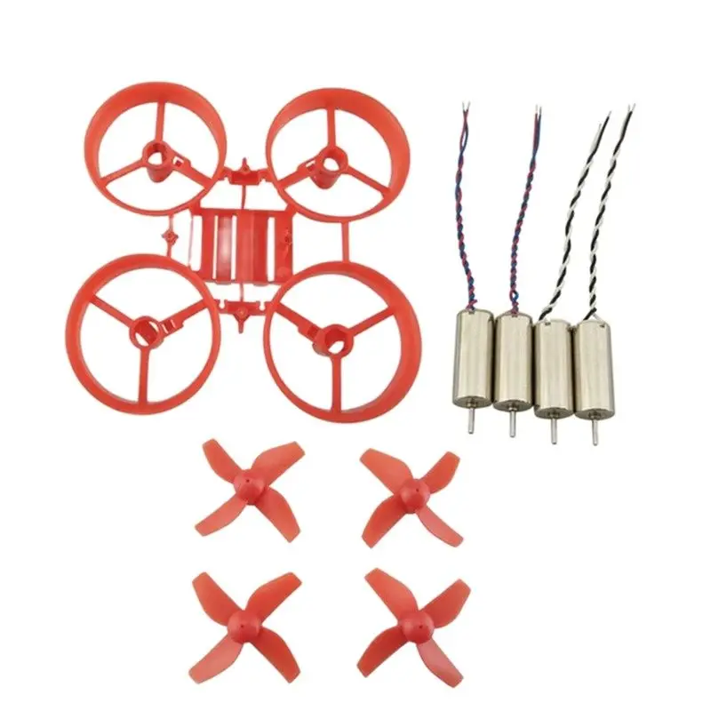 JJRC H36 Furibee F36 DIY Mini RC Drone Frame Kit 65mm Wheelbase 4 Propellers 615 Motors Compatible Eachine E010 Red Black White thumbnail 2