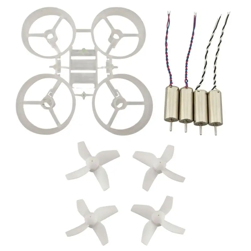 JJRC H36 Furibee F36 DIY Mini RC Drone Frame Kit 65mm Wheelbase 4 Propellers 615 Motors Compatible Eachine E010 Red Black White thumbnail 3