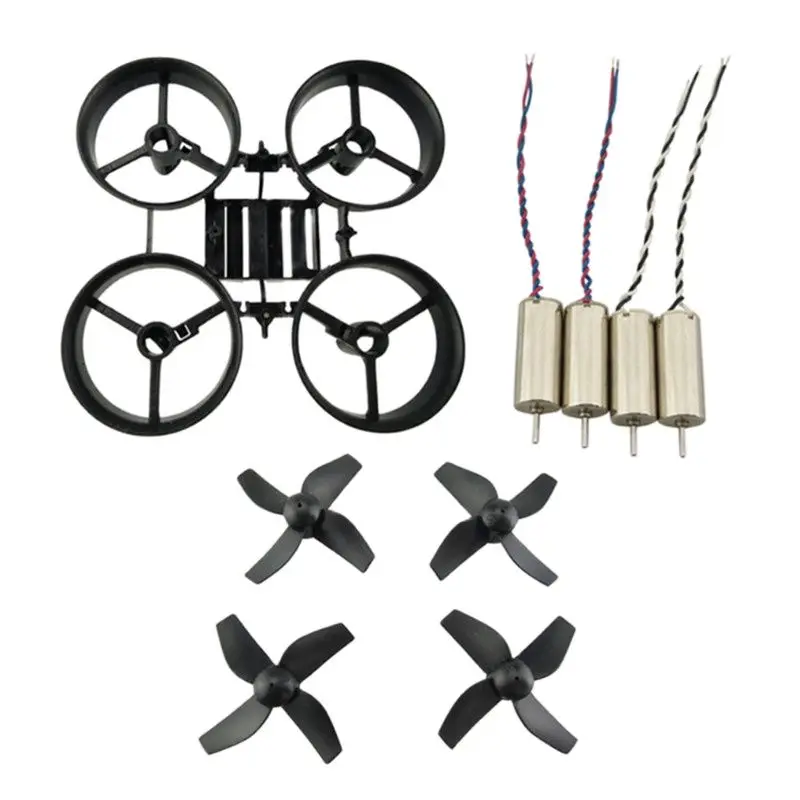 JJRC H36 Furibee F36 DIY Mini RC Drone Frame Kit 65mm Wheelbase 4 Propellers 615 Motors Compatible Eachine E010 Red Black White thumbnail 4