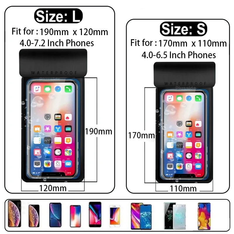 IPX8 Universal Waterproof Case For iPhone 13 Case WaterProof Bag For iPhone 13 14 15 16 Pro Max 12 Underwater Mobile Phone Cover thumbnail 5