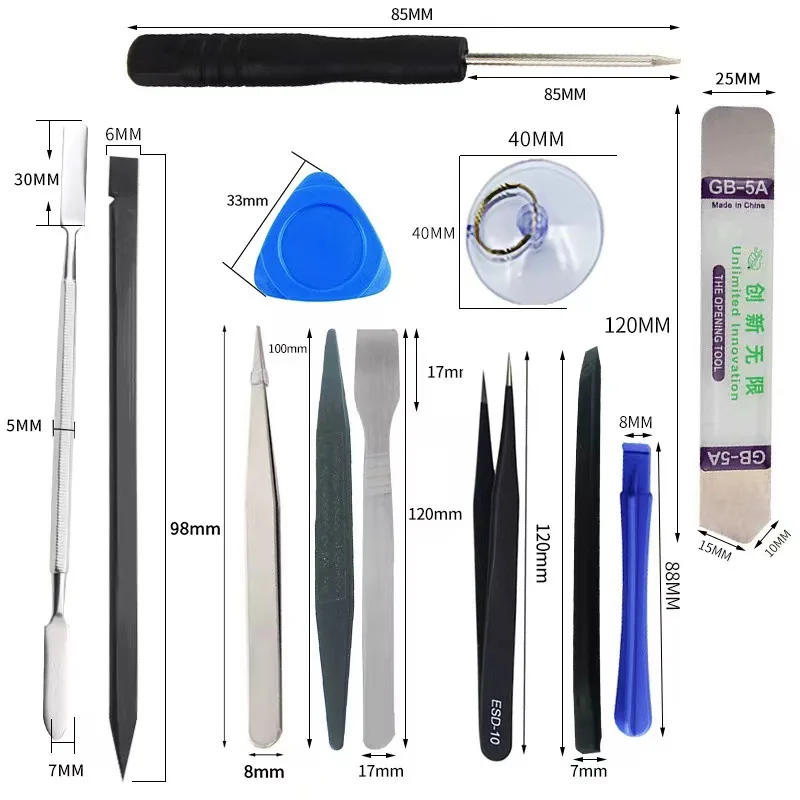 14/20/23 IN 1 Screen Opening Mobile Phone Combination Disassemble Repair Kit For iPhone Multi Function Remove Screen Repair Tool thumbnail 6