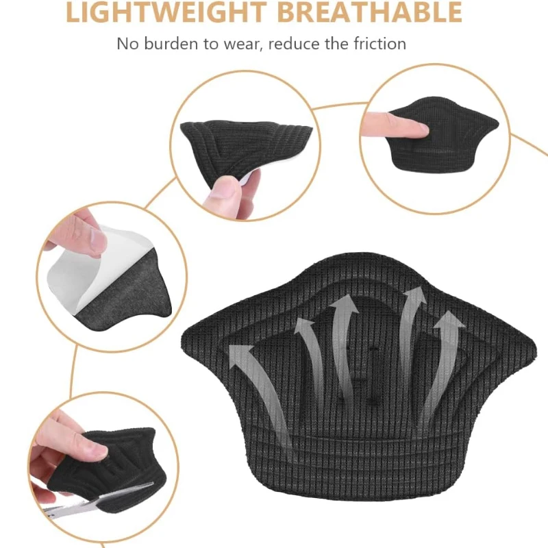 2/20PCS Heel Insoles for Shoes Patch Heel Pads for Sport Shoes Adjustable Size Feet Pad Insole Shoe Heel Protector Back Sticker thumbnail 3