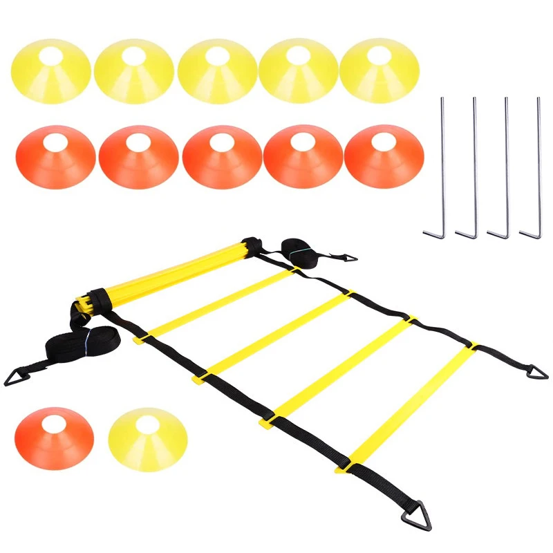 Agility Training Football Soccer Equipment, Fitness Training Disc Cones Ladder Chute Running Umbrella for Speed Balance Footwork thumbnail 2