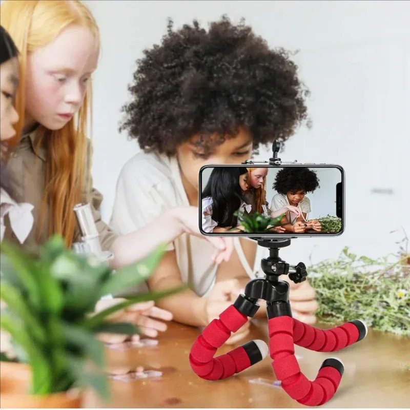 Tripods Tripod For Phone Mobile Camera Holder Clip Smartphone Monopod Tripe Stand Octopus Mini Tripod Stativ For Phone thumbnail 2