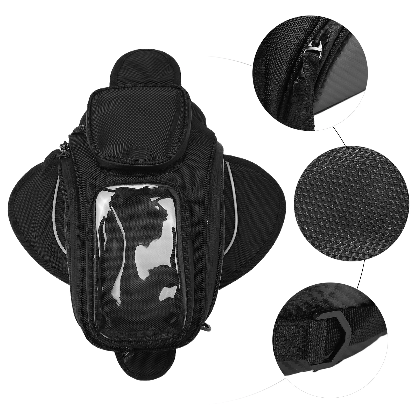 Motorcycle Tank Bag Decorative Backpack Oxford Cloth Waterproof Wear Resistant for Riding thumbnail 5