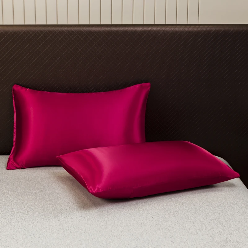 Solid Color Satin  Sheet Set, Includes Fitted Sheet Pillowcases，Bedding Set,Premium Smooth, Hypoallergenic and Machine Washable thumbnail 6