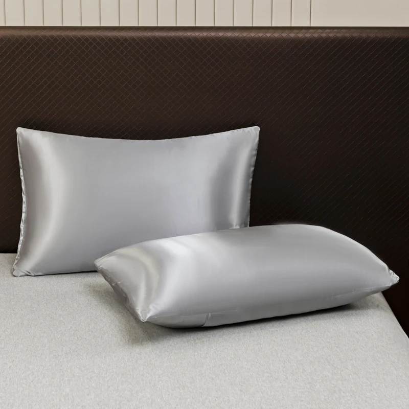 Solid Color Satin Sheet and Pillowcase Set，Luxurious Bedding Ensemble with a Silky Sheen，Twin/Full/Queen/King Size thumbnail 5