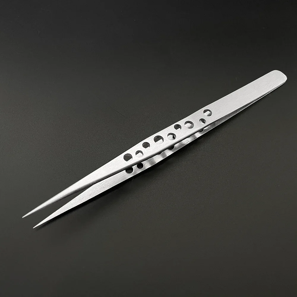 Electronics Industrial Tweezers Precision Anti-static Curved Straight Tip Stainless Forceps Phone Repair Hand Tool sets thumbnail 4