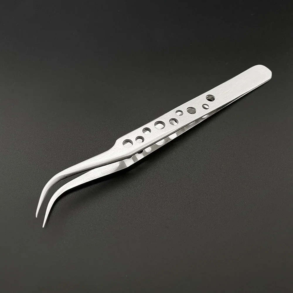 Electronics Industrial Tweezers Precision Anti-static Curved Straight Tip Stainless Forceps Phone Repair Hand Tool sets thumbnail 3