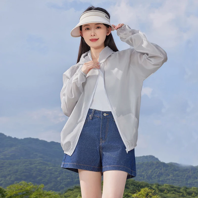 Jacket Women Summer Sun Protection Coat Anti-UV Quick Dry Sports Windbreaker Cycling Run Sunscreen Shirt thumbnail 4