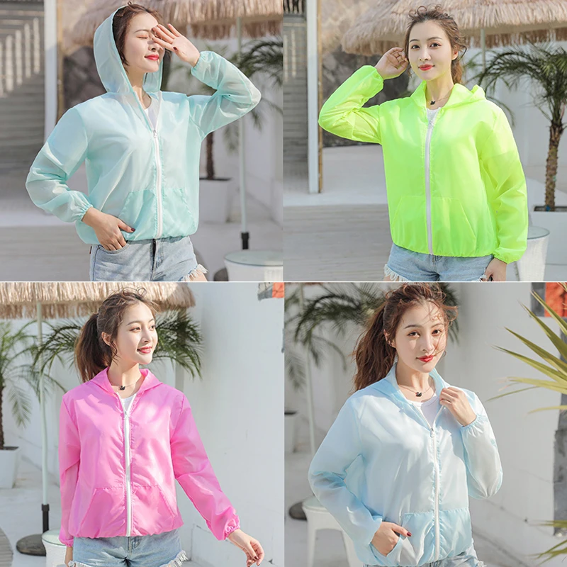 Jacket Women Summer Sun Protection Coat Anti-UV Quick Dry Sports Windbreaker Cycling Run Sunscreen Shirt thumbnail 2