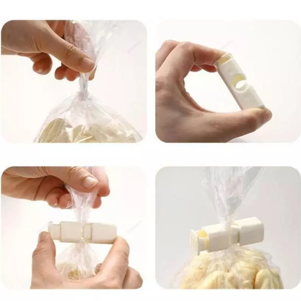 50/1Pcs Reusable Food Sealing Clips Bread Storage Bag Clips For Snack Wrap Bags Spring Clamp Kitchen Organization Sealing Clamp thumbnail 4
