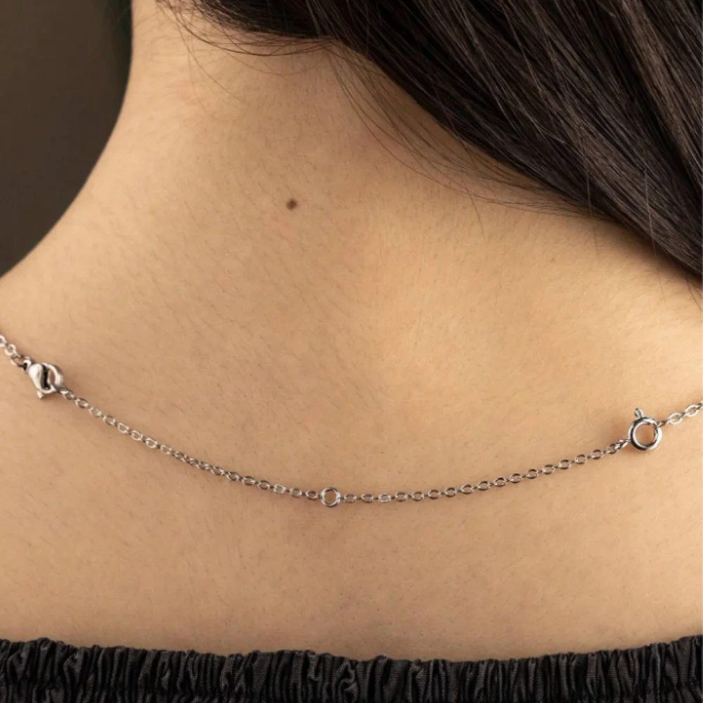 New Lobster Clasp Plus Tail Chain Adjustment Chain Jewelry Extension Chain Simple Necklace Accessories thumbnail 2