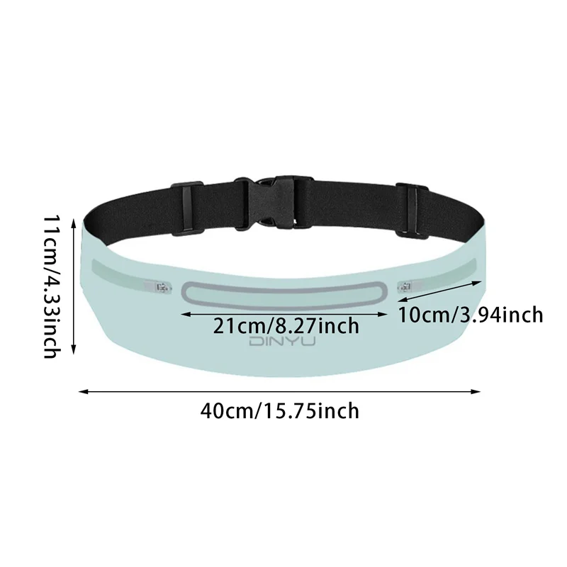 Men Women Running Waist Pack Wallet Adjustable Sports Pouch Belt Portable Phone Holder Gym Bag Invisible Waterproof Waistband thumbnail 4