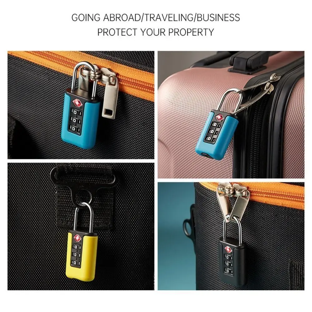 2024 New TSA Customs Code Lock for Travel Luggage Password Changeable Lock Contrast Color Design Padlock thumbnail 2