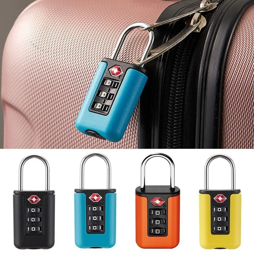 2024 New TSA Customs Code Lock for Travel Luggage Password Changeable Lock Contrast Color Design Padlock thumbnail 3