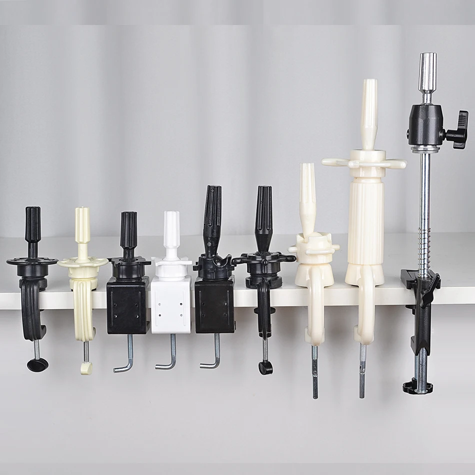 Wig Head Stand Table Clamp Training Mannequin wig Head Holder Adjustable Plastic Material Hair Accessory Tools