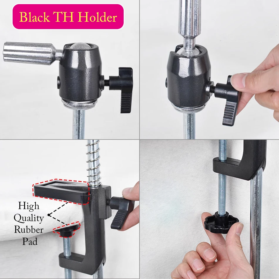 Wig Head Stand Table Clamp Training Mannequin wig Head Holder Adjustable Plastic Material Hair Accessory Tools thumbnail 2