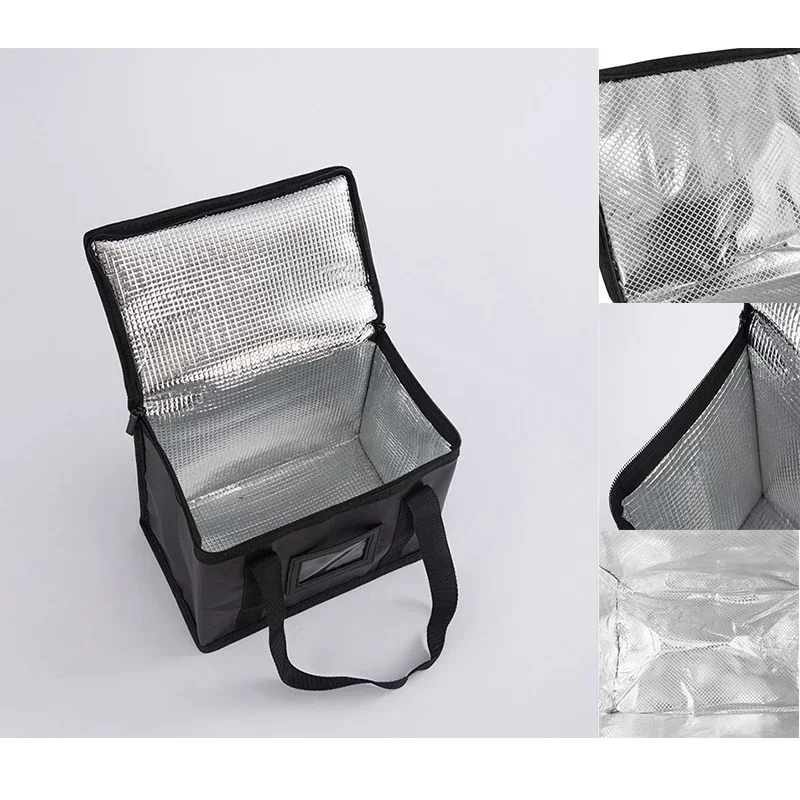 16L-70L Insulated Thermal Tote Bag Big Storage Cooler Delivery Zipper Thermal Case Picnic Camping Tin Foil Food Bags thumbnail 4