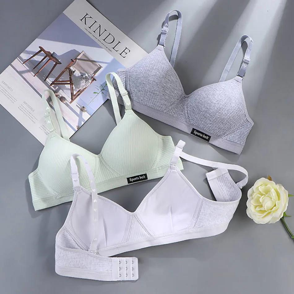Sport Underwear for Teens Seamless Girl No Underwire Training Bra Soft Skin-Friendly School Girl Small Size Bra Clothing thumbnail 2