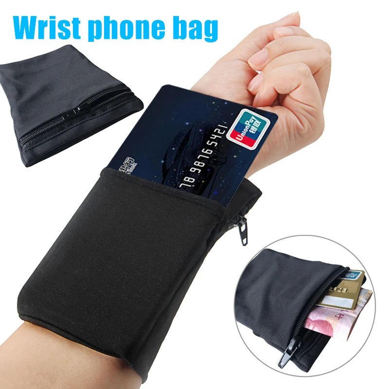 Small Size Wrist Bags Convenient Elastic Cards Wrist Pouch for Outdoor thumbnail 6
