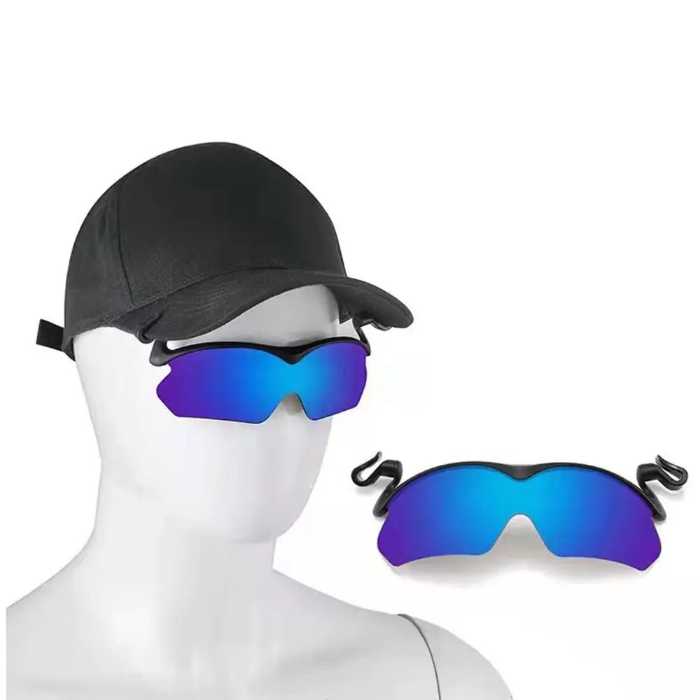 Clip Cap Sports Sunglasses, Clip On Hat Polarized Sunglasses, Flip-Up Cover UV Protection Fishing Cycling Outdoor Sunglasses thumbnail 3