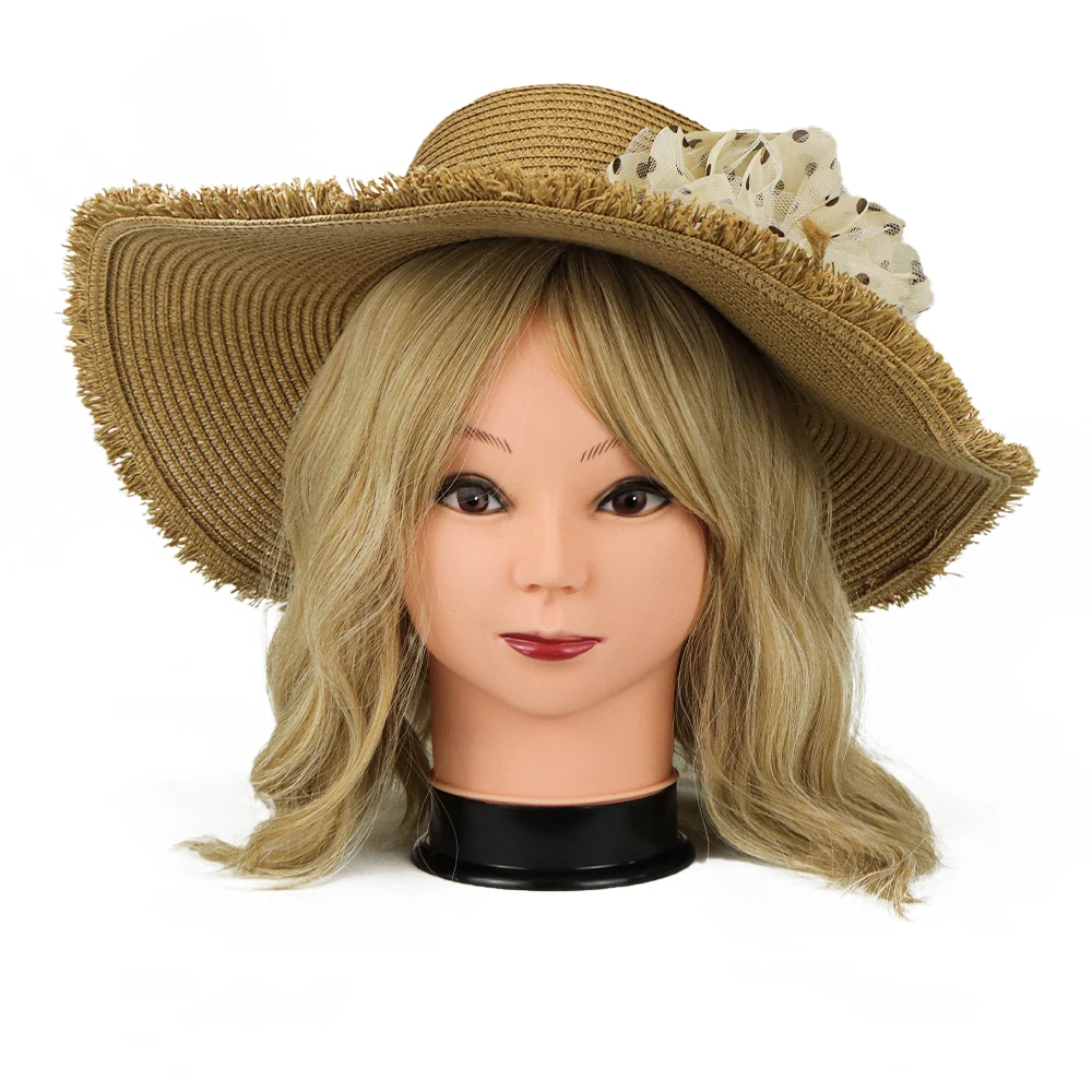Large size male Mannequin Head Dolls Display Cosmetology Manikin Head Dolls Bald Training Head For Making Wig Hat Display thumbnail 5