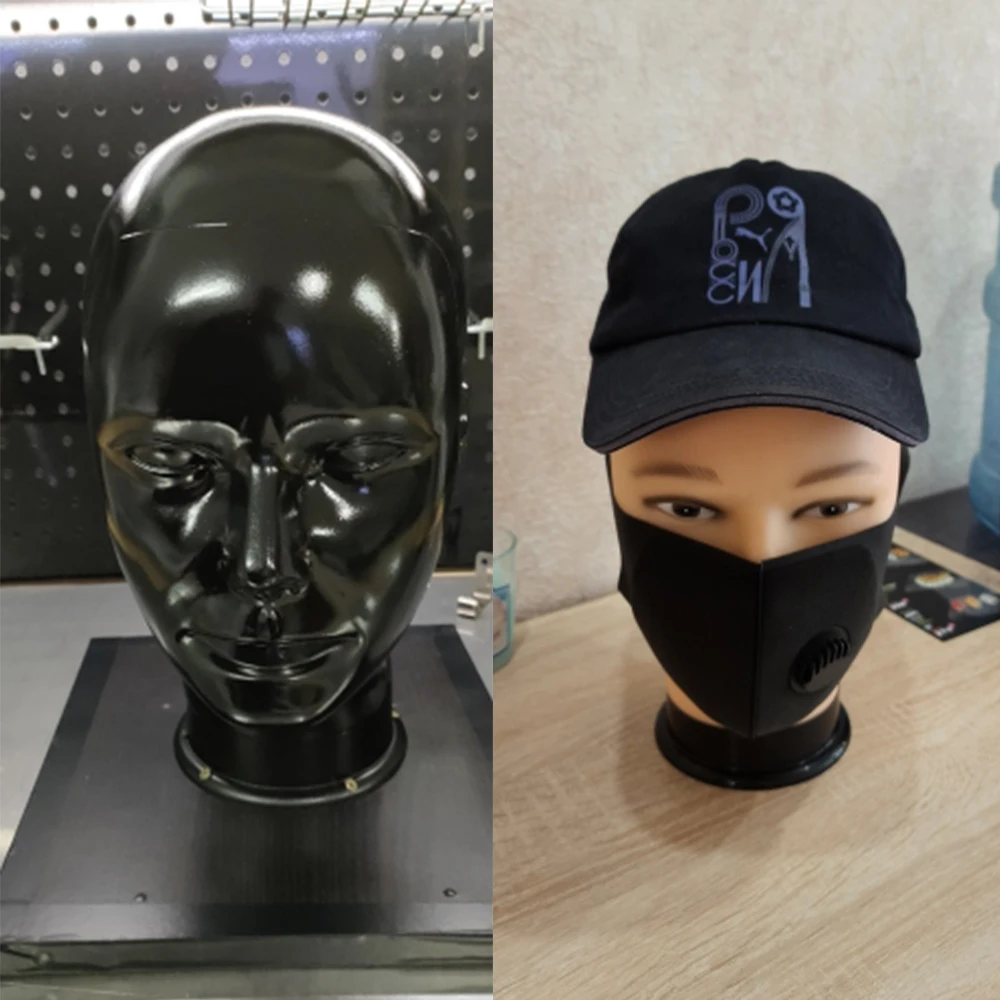 Large size male Mannequin Head Dolls Display Cosmetology Manikin Head Dolls Bald Training Head For Making Wig Hat Display thumbnail 4