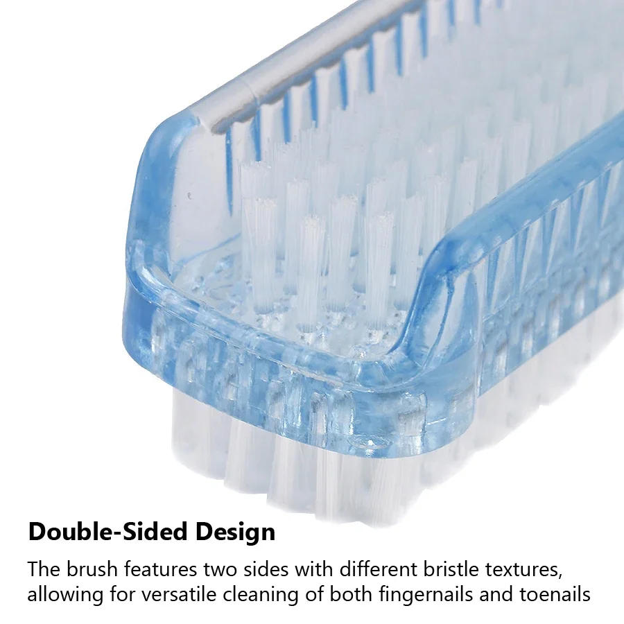 Double-Sided Nail Cleaning Brush, Manicure and Pedicure Tool, Ideal for Fingernails and Toenails thumbnail 2