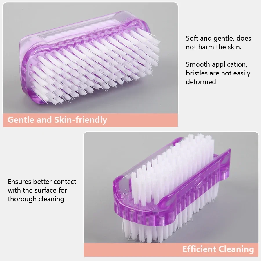 Double-Sided Nail Cleaning Brush, Manicure and Pedicure Tool, Ideal for Fingernails and Toenails thumbnail 3