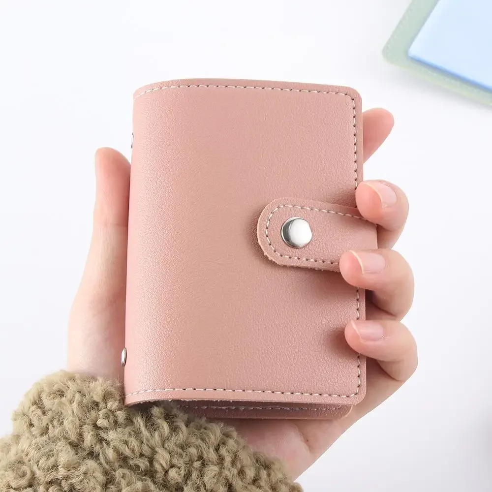 New Anti-theft ID Credit Card Holder Fashion Women's 26 Cards Slim PU Leather Pocket Case Purse Wallet Bag for Women Men Female thumbnail 4