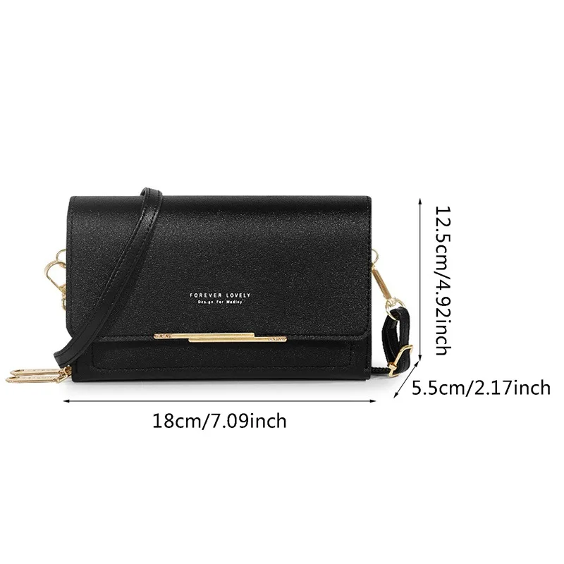 1PC Retro Fashion PU Leather Women Shoulder Bags Ladies Large-capacity Wallet Cross Body Handbag Messenger Bag Luggage Bags thumbnail 6