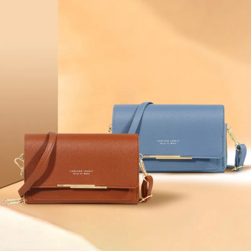 1PC Retro Fashion PU Leather Women Shoulder Bags Ladies Large-capacity Wallet Cross Body Handbag Messenger Bag Luggage Bags thumbnail 2