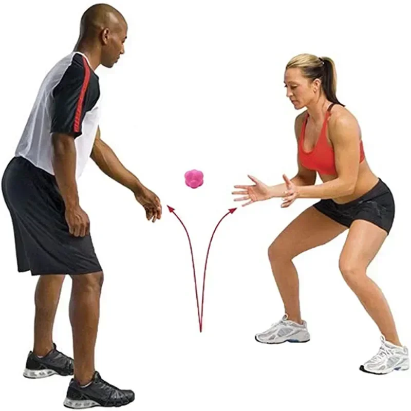 High Density Silicon Rubber Hexagonal Reaction Ball Agility Coordination Reflex Exercise Sports Fitness Training Ball 7cm thumbnail 5