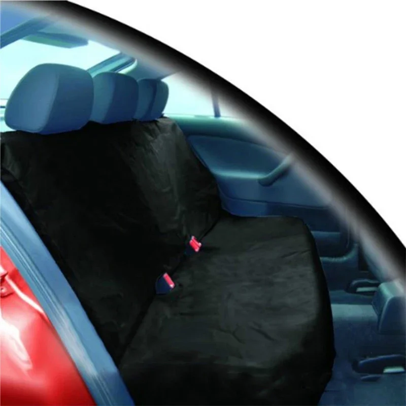 Universal Black Car Seat Cover Front and Rear Polyester Waterproof Anti-fouling Car Protective Seat Cover Interior Seat Supplies thumbnail 3