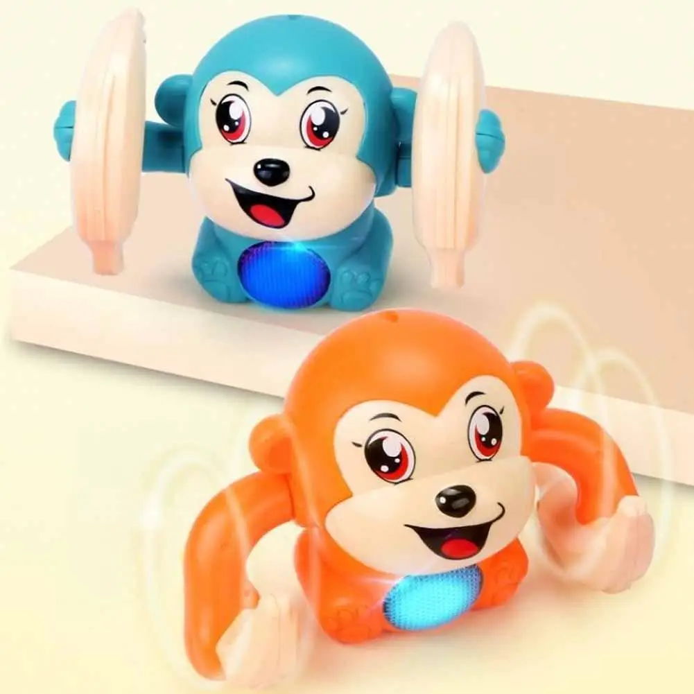 Electric Tumbling Monkey Learning To Climb Induction Music Toys Kids Toys Monkey Voice Light Puzzle Control Rolling Cartoon thumbnail 5