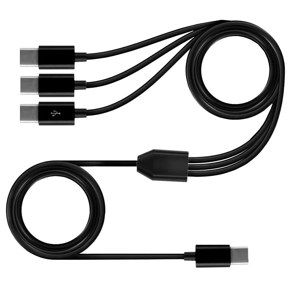 USB 2.0 Type  type-c  to 2/3/4/6 type-c Male Splitter Y Data Sync and Charge Connector Adapter Cable 0.5m/1.5m/2m thumbnail 3