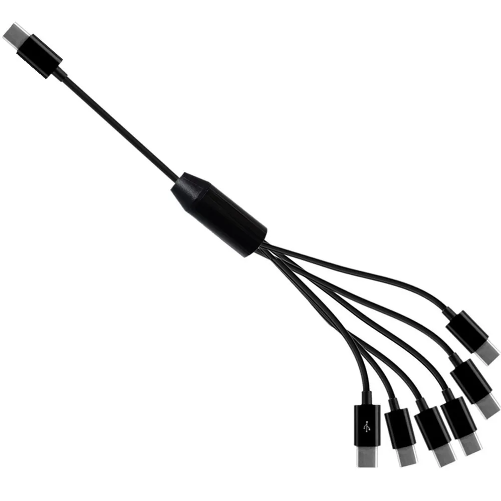 USB 2.0 Type  type-c  to 2/3/4/6 type-c Male Splitter Y Data Sync and Charge Connector Adapter Cable 0.5m/1.5m/2m thumbnail 5