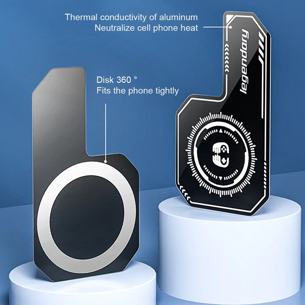 Cell Phone Cooler Plate Radiator Magnetic Radiating Sticker for Game Cooling Fans Heat Sink For IPhone/Samsung/Xiaomi thumbnail 5