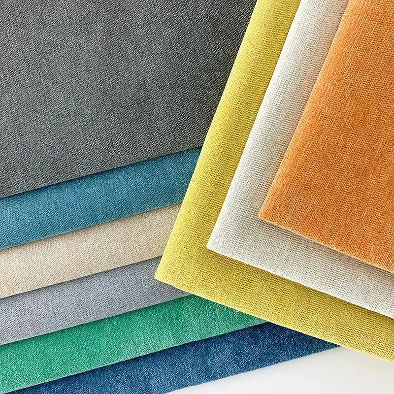 Plain Chenille Fabric Thick By The Meter for Upholstery Sofa Cover Tablecloth Pillowcases Diy Sewing Cloth Soft Comfortable Blue thumbnail 6