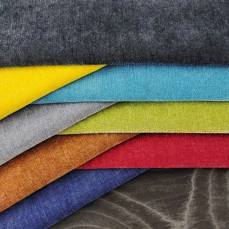 Plain Chenille Fabric Thick By The Meter for Upholstery Sofa Cover Tablecloth Pillowcases Diy Sewing Cloth Soft Comfortable Blue thumbnail 2