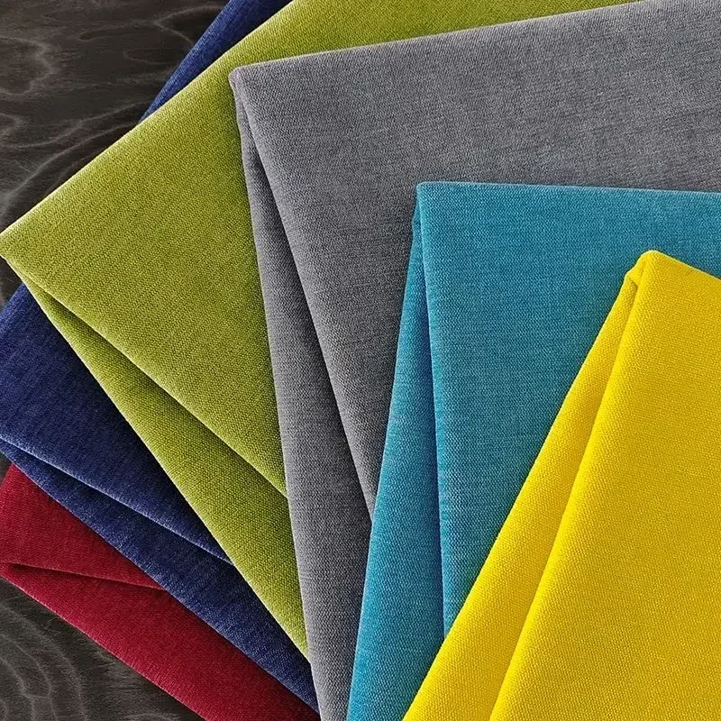 Plain Chenille Fabric Thick By The Meter for Upholstery Sofa Cover Tablecloth Pillowcases Diy Sewing Cloth Soft Comfortable Blue thumbnail 4