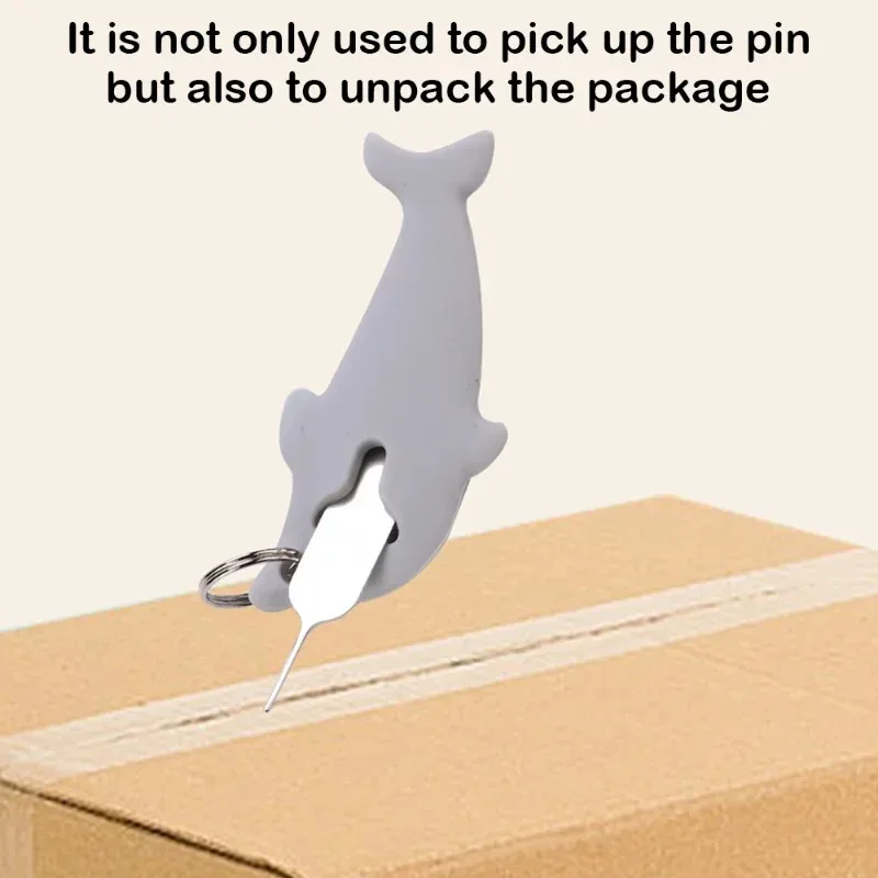 Loss-proof SIM Card Ejection Pin Storage Case Universal Mobile Phone Simcard Tray Open Needle Ejecter Tool Keychain Pendent thumbnail 5