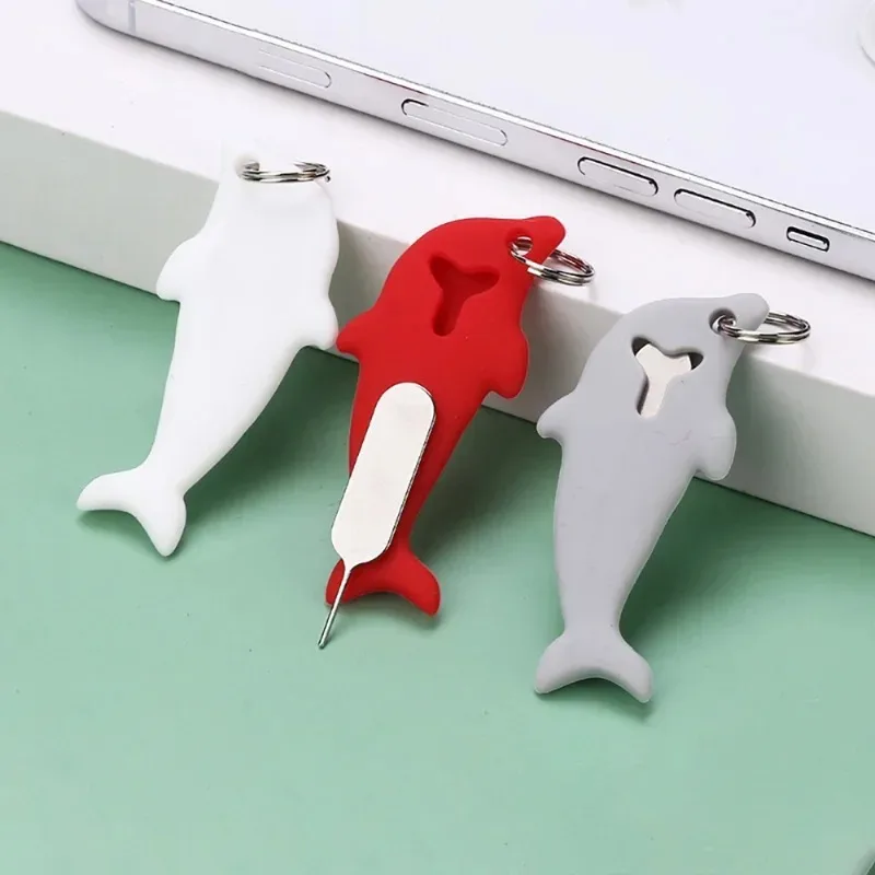 Loss-proof SIM Card Ejection Pin Storage Case Universal Mobile Phone Simcard Tray Open Needle Ejecter Tool Keychain Pendent thumbnail 2