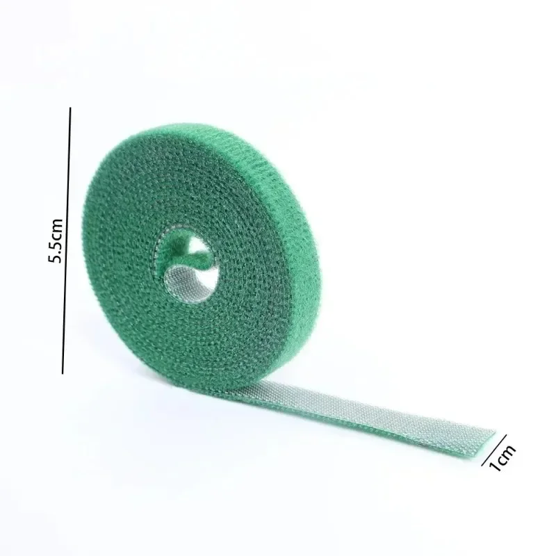 Self Adhesive Plant Nylon Cable Tie Green Adjustable Plants Hook Loop Support Garden Twine Bandage Reusable Fastener Tape Strips thumbnail 6