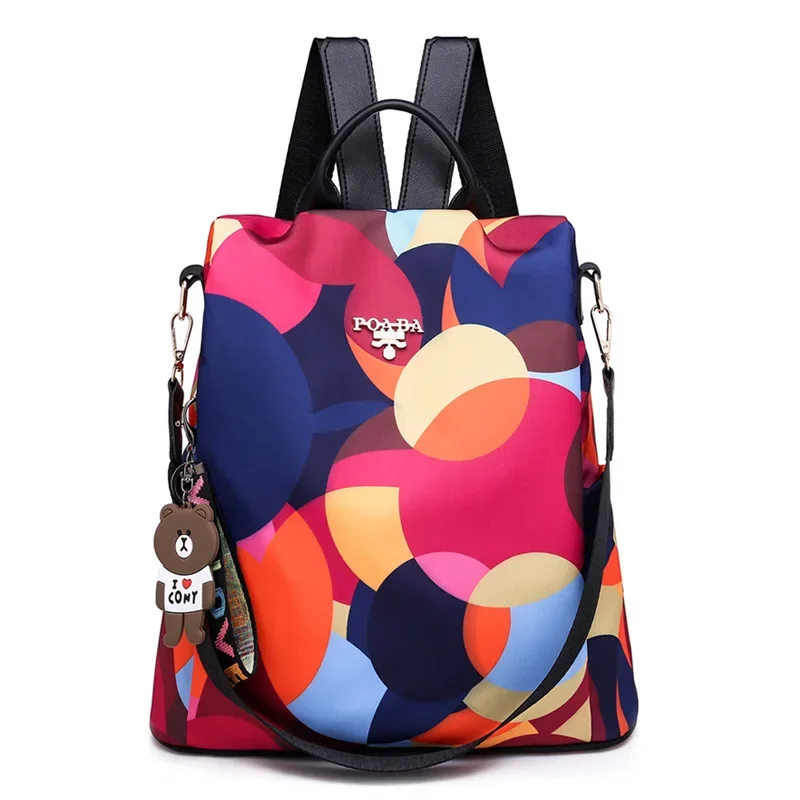 Women Backpack Fashion Oxford Cloth Shoulder Bags School Bags for Teenage Large Capacity Print Waterproof Travel Backpack thumbnail 2
