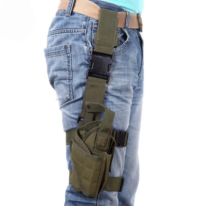 Tactical Accessories Nylon Holster Hunting Airsoft Pistol Gun Drop Leg Holster Pouch Adjustable Belt Holster For Universal Gun thumbnail 6