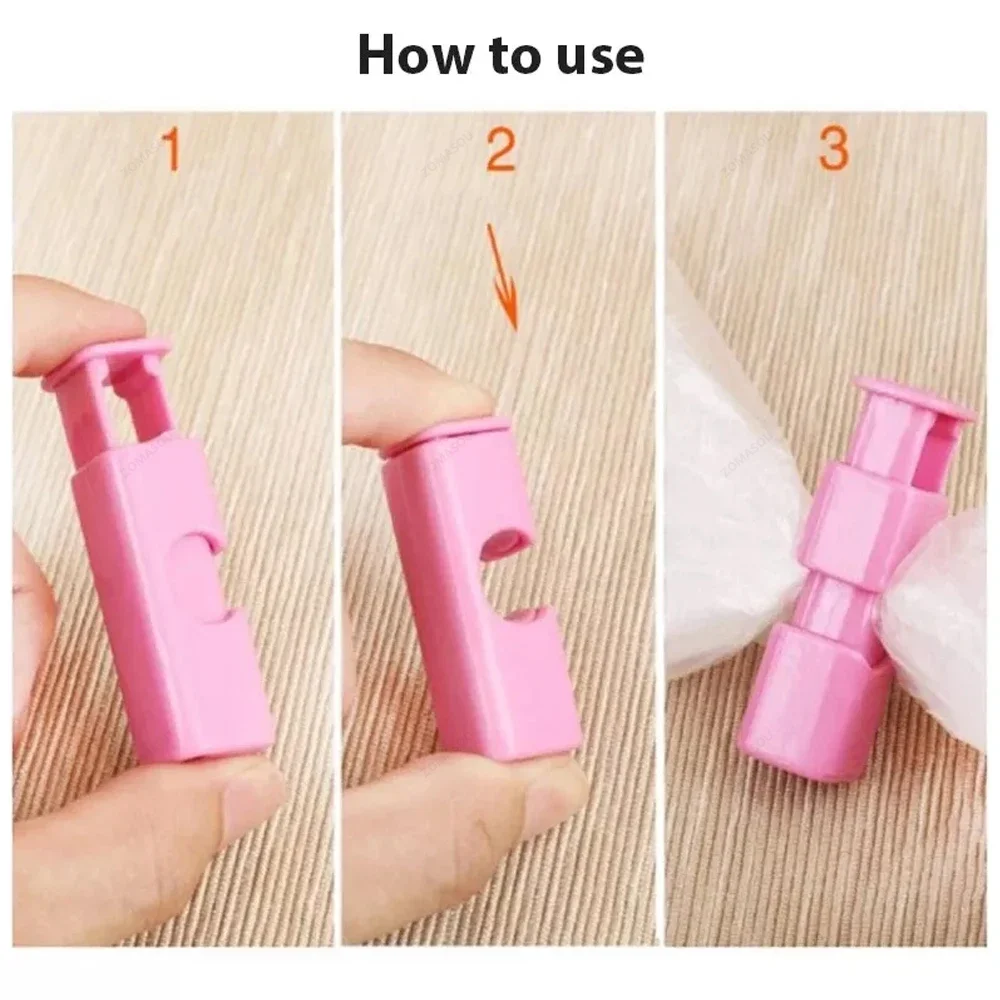 78/1Pcs Reusable Food Sealing Clips Bread Storage Bag Clips For Snack Wrap Bags Spring Clamp Kitchen Organization Sealing Clamp thumbnail 3