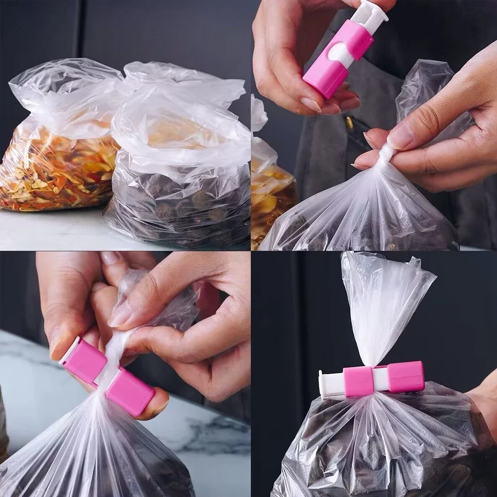 78/1Pcs Reusable Food Sealing Clips Bread Storage Bag Clips For Snack Wrap Bags Spring Clamp Kitchen Organization Sealing Clamp thumbnail 5
