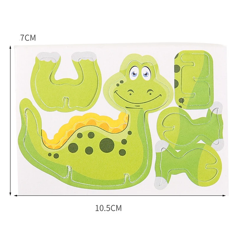 Creative 3D Dinosaur Models Jigsaw Puzzles For Kids Beginner Simple Foam Paper Building Block Toddlers Educational DIY Toys thumbnail 6